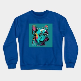 French Bulldog in Pop Art Crewneck Sweatshirt
